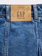 GAP X SL PLEATED DENIM KNEE LENGTH SKIRT
