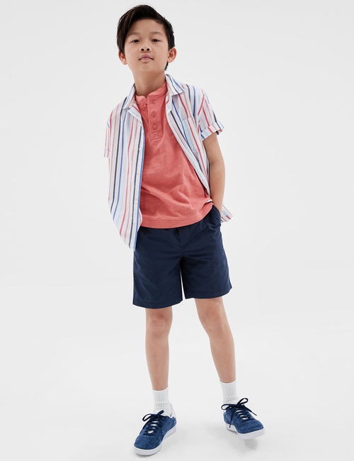 Kids Poplin Pull-On Shorts