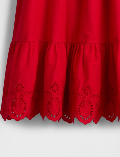 Kids Smocked Ruffle Midi Dress
