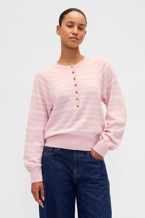 CashSoft Henley Sweater