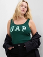 Ribbed Gap Logo Tank Top