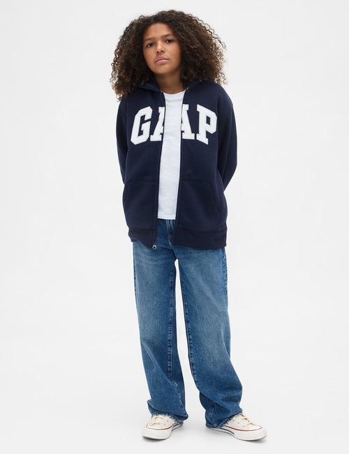Kids Gap Logo Sherpa Zip Hoodie