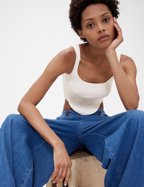 GapStudio Knit Corset Top