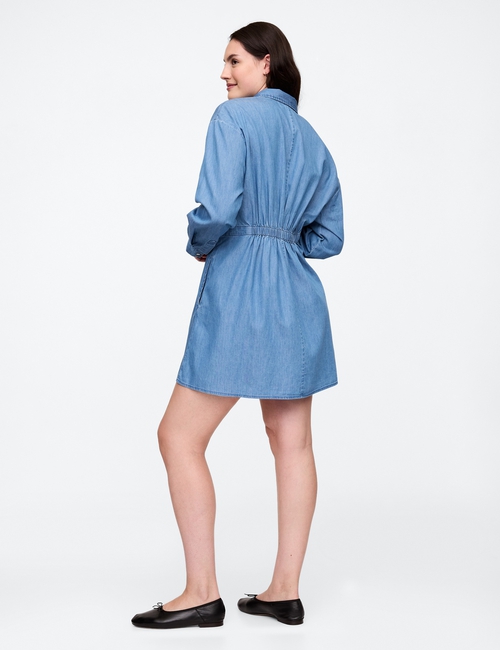 Denim Mini Shirtdress