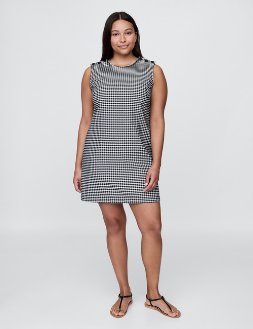 Gap × DÔEN Gingham Denim Mini Dress