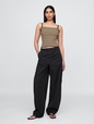 Low Rise Barrel Parachute Pants