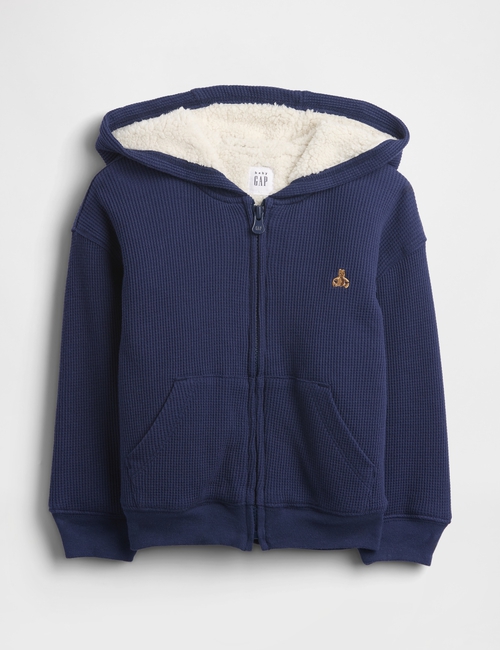 Baby & Toddler Sherpa-Lined Thermal Zip Hoodie