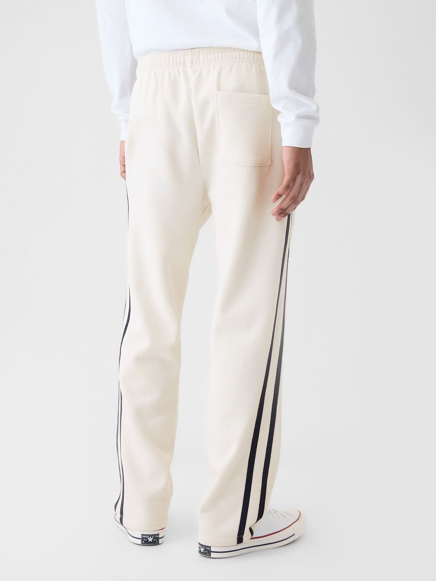 White stripe track pants sale