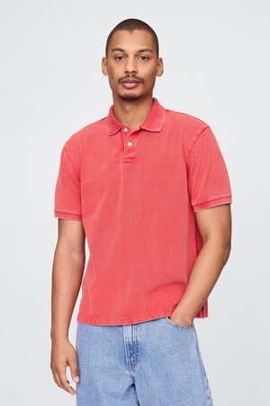 Relaxed Pique Polo Shirt