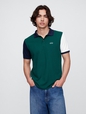 Colorblock Stretch Pique Polo Shirt
