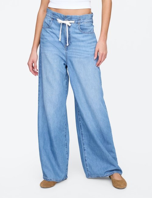 Mid Rise SuperLight Baggy Pull-On Jeans