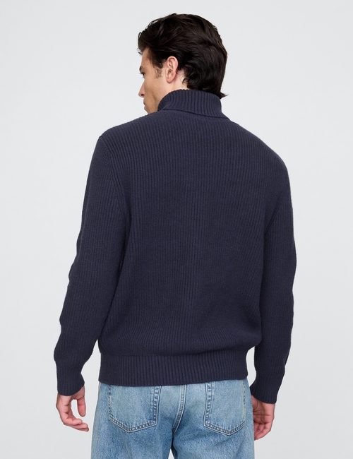 CashSoft Fair Isle Turtleneck Sweater