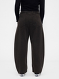 Mid Rise Twill Barrel Pants
