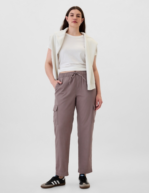 Mid Rise Easy Cargo Pants