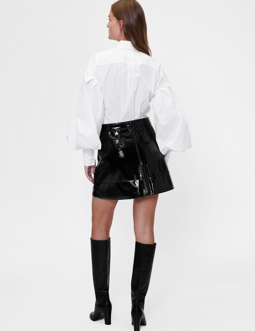 GAP STUDIO POPLIN PUSSYBOW BLOUSE POPLIN