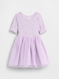 Baby & Toddler Pointelle & Tulle Mixed Media Dress