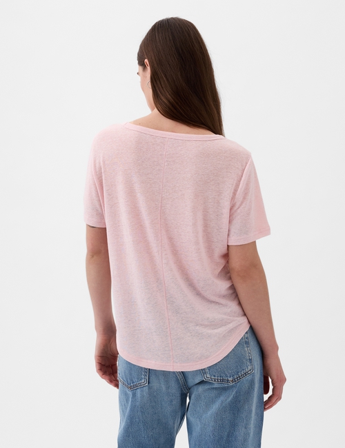 Linen-Blend T-Shirt