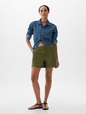 5" Mid Rise Downtown Khaki Shorts