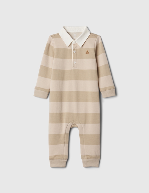 Baby Vintage Soft Rugby Polo One-Piece