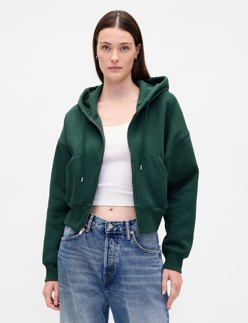 VintageSoft Full-Zip Wedge Hoodie