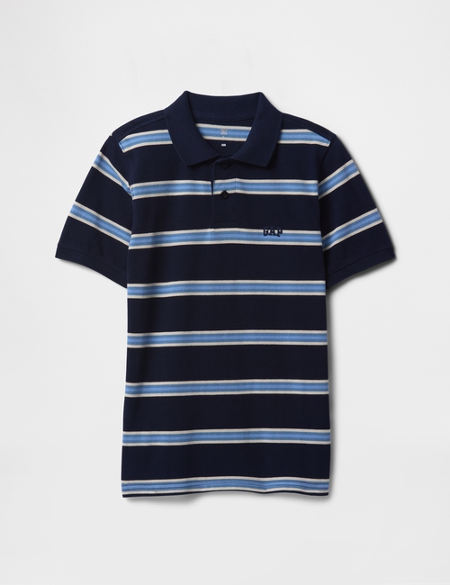 Kids Logo Pique Polo Shirt