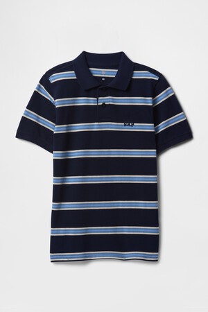 Kids Logo Pique Polo Shirt