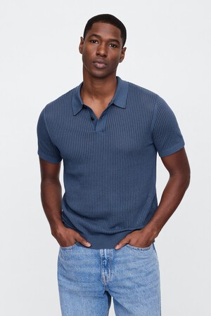 Crochet Polo Shirt