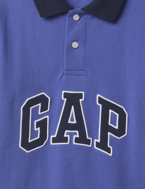 Gap Logo Colorblock Pique Polo Shirt