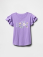 Kids Ruffle Graphic Logo T-Shirt