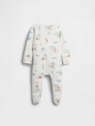 Baby Winnie The Pooh Organic Cotton Footed One-Piece