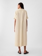 Linen-Cotton Maxi Dress