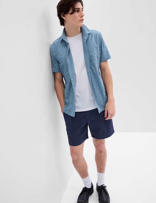 7" Essential Khaki Shorts with Washwell