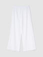 Organic Cotton Heavyweight Cropped Wide-Leg Pants