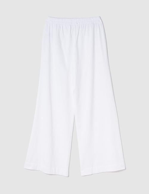 Organic Cotton Heavyweight Cropped Wide-Leg Pants