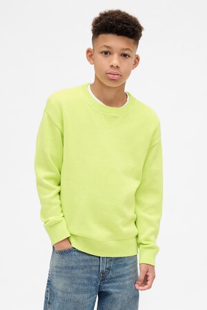Kids Relaxed Crewneck Sweater