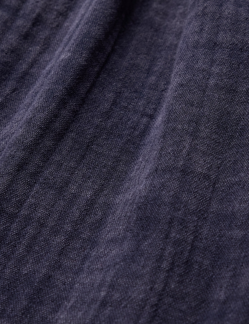 Crinkle Gauze Mixed Media Maxi Dress