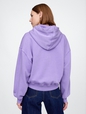 VintageSoft Cropped Logo Hoodie