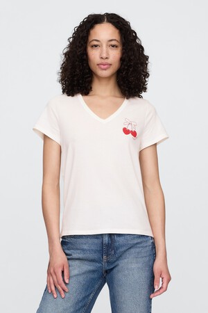 Favorite V-Neck Graphic T-Shirt