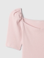 Kids Sweetheart Puff Sleeve Top