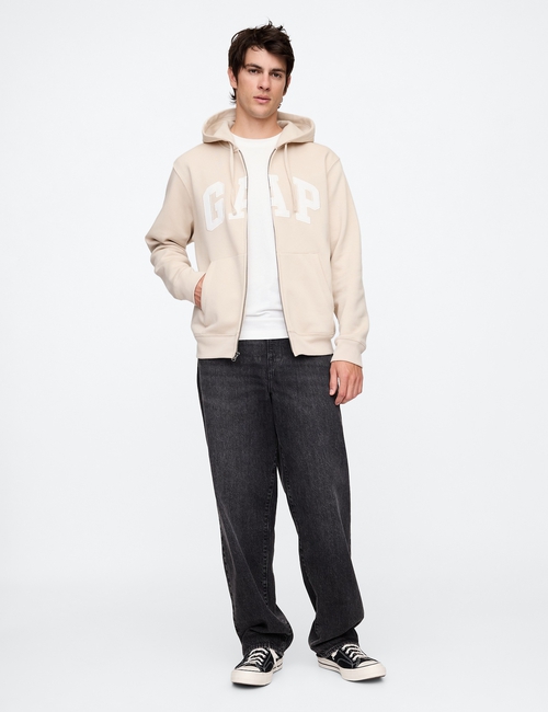 Relaxed Gap Logo Zip Hoodie