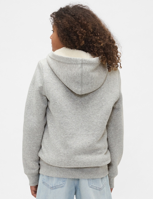 Kids Gap Logo Sherpa Zip Hoodie