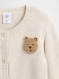 LS BEAR PKT CARDI SWT SET