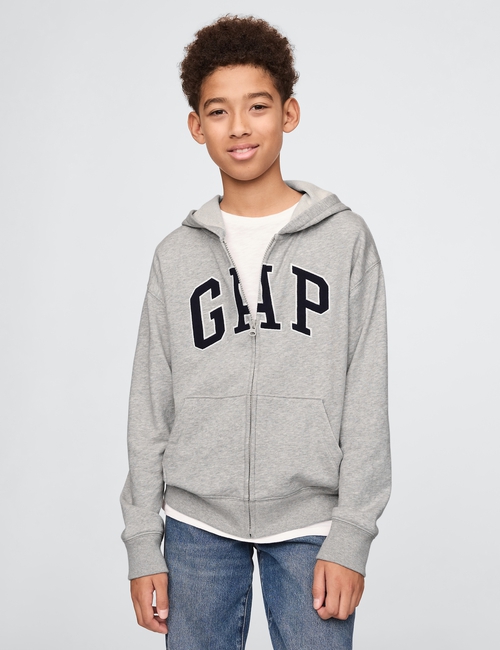 Kids Relaxed Gap Logo Zip Hoodie