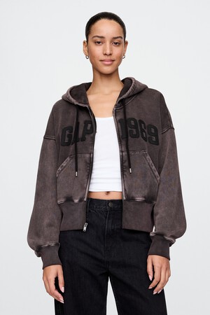 VintageSoft Full-Zip Wedge Hoodie