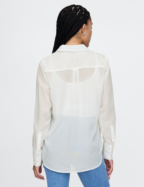 Sheer Classic Tuxedo Shirt