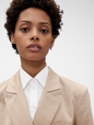 GapStudio Twill Double-Breasted Tailored Blazer
