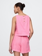 UltraSoft Denim Shell Tank Top
