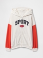 Kids Vintage Soft Full-Zip Sport Logo Hoodie