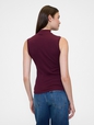 Modern Ribbed Mockneck Tank Top