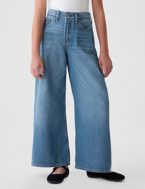 Kids Mid Rise Baggy Jeans